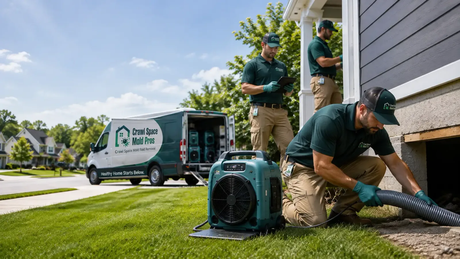 Crawl Space Mold Removal in Plainfield, IA